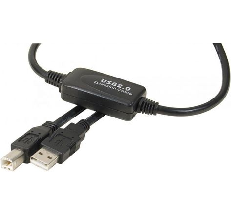 Cable USB 10m  A/B M/M amplifié