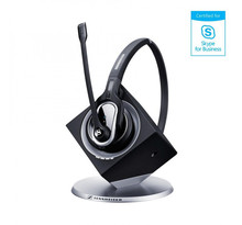 Sennheiser Micro-casque DW Pro 1 ML - sans fil DECT monaural avec station de base pour téléphone de bureau et Skype Entreprise