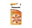 6 piles pour appareil auditif Panasonic Zinc-Air PR13 0% Mercury/Hg - Orange PANASONIC