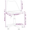 Vidaxl chaise pivotante de salle à manger gris clair tissu