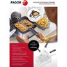 FAGOR FG124 - Friteuse Electrique - 4L - 2000W - 1,8 Kg de frites - 3 Paniers - Filtre carbone anti odeurs - Corps en inox