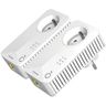 STRONG Kit de 2 Adaptateurs CPL Filaire - 500 Mbit/s - Prise gigogne - 1 Port Ethernet