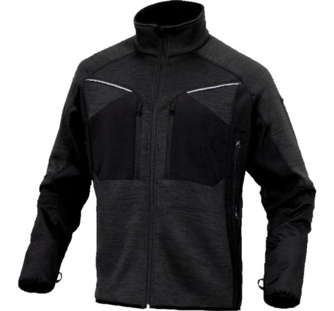 Veste pull Nagoya taille M gamme MACH ORIGINALS. 96% polyester 4% élasthane. Fermeture par zip anti-froid. 6 poches.