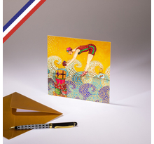 Carte simple Les Reine créée et imprimée en France - Pile de cadeaux