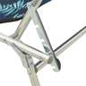 vidaXL Chaise longue pliable avec auvent Motif de feuilles Aluminium