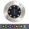 Vidaxl lampes solaires de sol 8 pcs lumières led couleur rvb