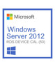 Microsoft windows server 2012 remote desktop services (rds) 50 device connections - clé licence à télécharger