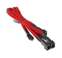 Cable Bitfenix 3pins vers 3x 3pins gainé rouge