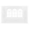 Vidaxl parois latérales de tente de réception 2 pcs avec fenêtre blanc