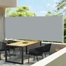 vidaXL Auvent latéral rétractable de patio 600x170 cm Gris