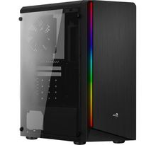AEROCOOL BOITIER PC Rift - RGB - Moyen Tour - Noir - Verre trempé - Format ATX (4718009153141)