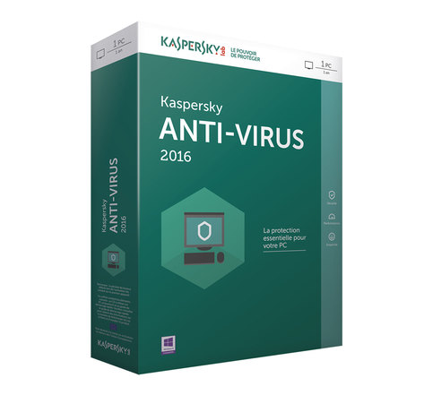 Kaspersky lab anti-virus 2016 français licence de base 1 licence(s) 1 année(s)