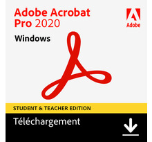 Adobe acrobat pro 2020 - education - licence perpétuelle - 2 mac - a télécharger