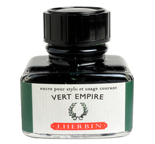 Encre traditionnelle à stylo en flacon 'D' 30ml Vert empire HERBIN