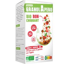Nature Biscuits apéritifs granolapéro tomates ail & basilic Bio +
