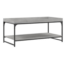 vidaXL Table basse sonoma gris 100x49x45 cm bois d'ingénierie