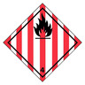 Étiquette vélin pour transport de matières dangereuses matières toxiques (colis de 1000)