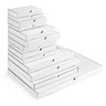 Boîte extra-plate d’expédition carton blanche 25x16x2,5 cm (colis de 50)