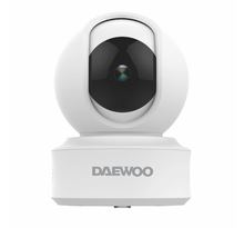 DAEWOO Caméra intérieur IP501, Full HD 1080P, Système Audio bidirectionnel, motorisée, Détection de Mouvement, Vision Nocturne, Blanc