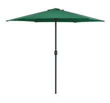 Vidaxl parasol d'extérieur et mât en aluminium 270x246 cm vert