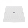 Couvercle carré pour skimmer de piscine - 25.5 x 25.5 cm - Blanc