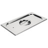 Couvercle pour bac gastro inox gn 1/3 avec joint silicone - gastro m -  - inox