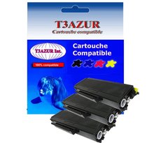 3 Toners compatibles avec Brother TN3170, TN3280 pour Brother HL5380DN, MFC8370DN - 8 000 pages - T3AZUR