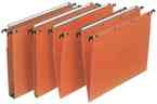Boîte de 25 dossiers-suspendus AZO pour tiroir Fond 15 mm. Kraft orange L'OBLIQUE AZ