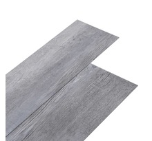 vidaXL Planches de plancher PVC autoadhésif 2 51 m² 2 mm Gris bois mat