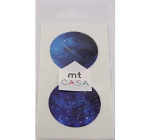 Masking Tape MT Casa Seal Sticker rond en washi ciel étoilé - Masking Tape (MT)