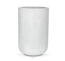 Bac en pures fibres mora ext. Eggpot haut d 36 x h55 cm gris clair - dimhaut: h 55 cm - couleur: gris ciment