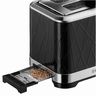 Russell Hobbs 28091-56 Toaster Grille-Pain Structure, Lift'n Look, Fentes XL, Cuisson Ajustable, Réchauffe Viennoiseries - Noir