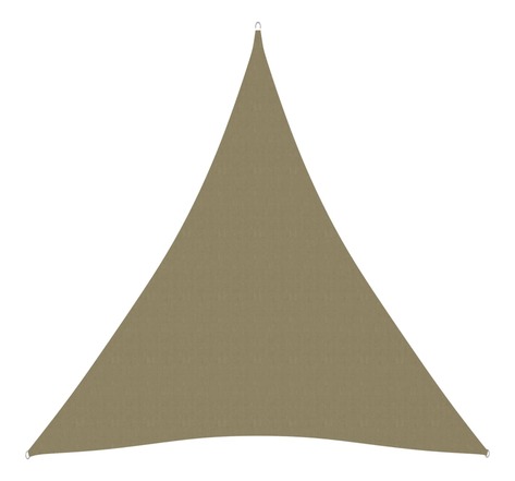 vidaXL Voile de parasol Tissu Oxford triangulaire 5x7x7 m Beige