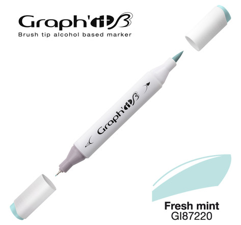 Marqueur manga à l'alcool Graph'it Brush 7220 Fresh mint - Graph'it