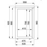Refroidisseur - 3 portes vitrées - 500 l - combisteel - r290 - acier inoxydable3500vitrée/battante 1940x550x950mm