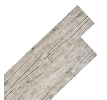 vidaXL Planches de plancher PVC Non auto-adhésif 4 46m² 3mm Gris clair