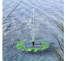HI Pompe de fontaine solaire flottante Feuille de lotus