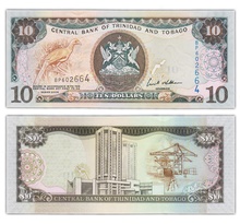 Billet de collection 10 dollars 2006 trinidad & togabo - neuf - p48