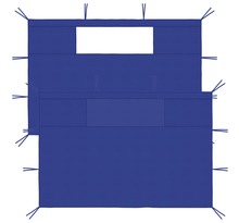 vidaXL Parois latérales de belvédère avec fenêtres 2 Pièces Bleu