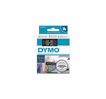 Dymo labelmanagercassette ruban d1 24mm x 7m blanc/noir (compatible avec les labelmanager et les labelwriter duo)
