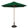 Parasol de terrasse vert professionnel à poulie de 3 m - bolero - polyester x2520mm