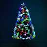 Homcom Sapin de Noël artificiel lumineux LED multicolore 120cm