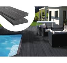Pack 5 m² - lames de terrasse composite co-extrudées - gris