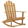 Vidaxl chaise à bascule adirondack bois de teck solide