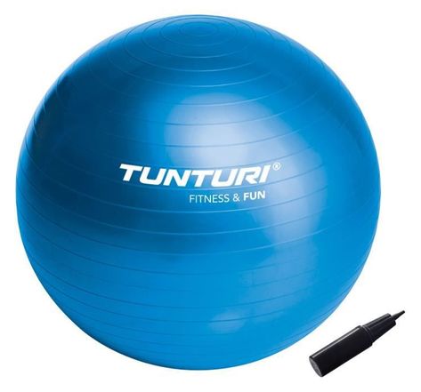 TUNTURI Gym ball ballon de gym 55cm bleu
