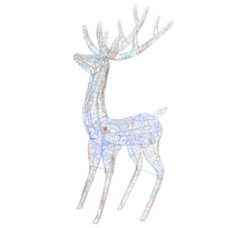 Vidaxl renne de noël acrylique xxl 250 led colorées 180 cm