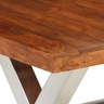 vidaXL Table de salle à manger Bois et finition en Sesham 180x90x76 cm