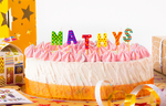 Bougies d'anniversaire Mathys et Mathis