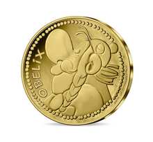 Astérix - les caractères bien frappés - obélix - monnaie de 250€ or