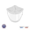 Masque transparent blanc uns1 50 lavages made in france adulte
